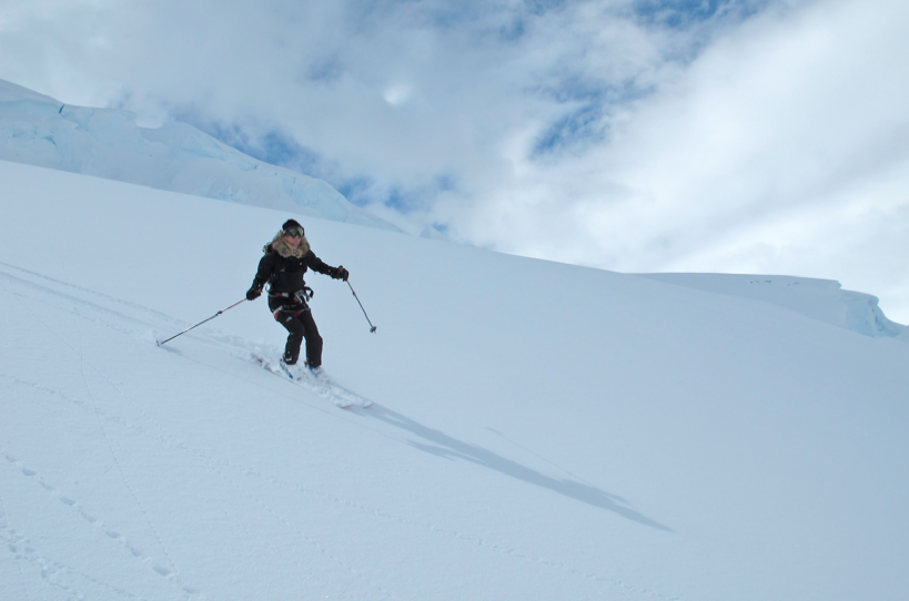 Rissa Skiing Emma Island - Ice Axe Antarctica Australis 2010 Rissa Skiing Emma Island - Ice Axe Antarctica Australis 2010