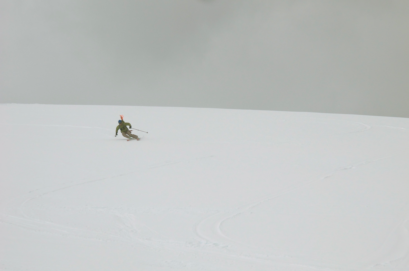 Kip making some high speed turns in Antarctica - Ice Axe 2010 Kip making some high speed turns in Antarctica - Ice Axe 2010