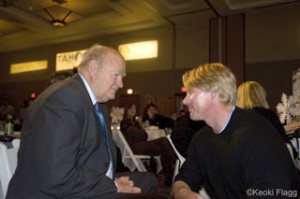 Doug with Warren Miller prior to departure for the South Pole